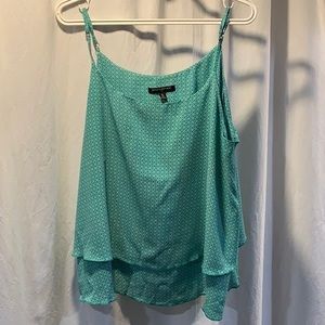 Banana Republic Green & White Print Camisole